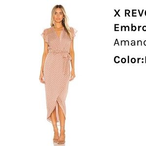 X REVOLVE Martinique Dress in Embroidered Dot